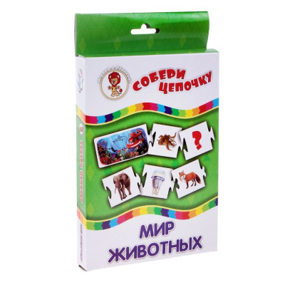 Настольная игра «Собери цепочку: Мир животных»